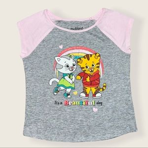 Jumping Beans Daniel Tiger Short Sleeve Tee For Toddlers Size 3T